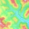 Mapa topográfico Gairaut, altitud, relieve