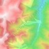 Mapa topográfico کلم, altitud, relieve