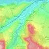 Mapa topográfico Les Cosnardières, altitud, relieve