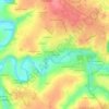 Mapa topográfico Le Val d'Evre, altitud, relieve