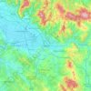 Mapa topográfico Florença, altitud, relieve