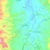 Mapa topográfico La Unión, altitud, relieve