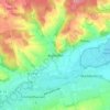 Mapa topográfico Aiglkofen, altitud, relieve