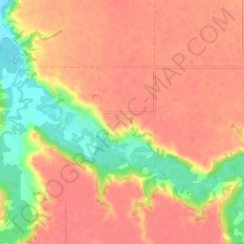Mapa topográfico Deer Valley, altitud, relieve