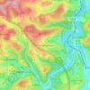 Mapa topográfico Frenkhausen, altitud, relieve