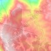 Mapa topográfico Piedras Blancas - Matasano, altitud, relieve