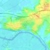 Mapa topográfico Sonneville, altitud, relieve