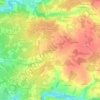 Mapa topográfico La Levrauderie, altitud, relieve