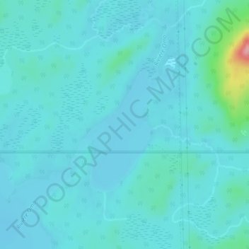 Mapa topográfico Lac Omo, altitud, relieve