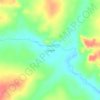 Mapa topográfico Sucupira, altitud, relieve