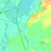 Mapa topográfico Croxall, altitud, relieve