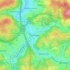 Mapa topográfico Gerlingen, altitud, relieve