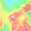 Mapa topográfico Chisos Mountains, altitud, relieve