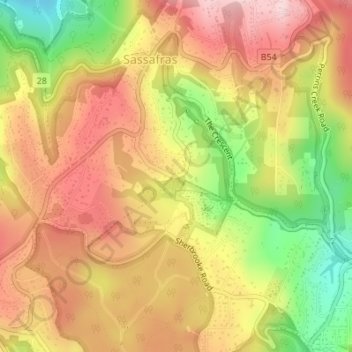 Mapa topográfico Valima, altitud, relieve