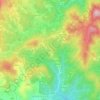 Mapa topográfico Cerruti, altitud, relieve