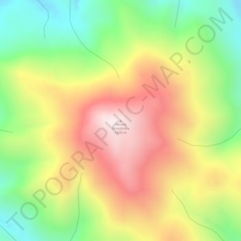 Mapa topográfico Mount Woodroffe, altitud, relieve