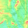 Mapa topográfico Upton-upon-Severn, altitud, relieve