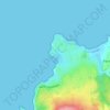 Mapa topográfico Hameau du Cap Lévi, altitud, relieve
