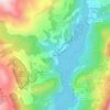 Mapa topográfico Saqués, altitud, relieve