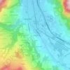 Mapa topográfico Les Golettes, altitud, relieve