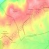 Mapa topográfico Fontela, altitud, relieve