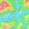 Mapa topográfico Oieregi, altitud, relieve