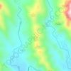 Mapa topográfico Cerro El Sunzal o Izcanal, altitud, relieve