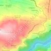Mapa topográfico Alto de Cerdeira, altitud, relieve