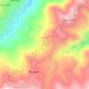 Mapa topográfico Iczotitla, altitud, relieve