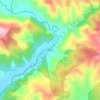 Mapa topográfico Matamá, altitud, relieve