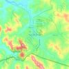 Mapa topográfico Pará de Minas, altitud, relieve