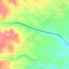 Mapa topográfico Las Escorrentías, altitud, relieve