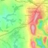 Mapa topográfico Penhale, altitud, relieve