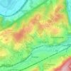 Mapa topográfico Geweke, altitud, relieve