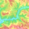 Mapa topográfico La Berrie, altitud, relieve