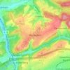 Mapa topográfico Morlautern, altitud, relieve