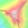Mapa topográfico Monte Everest, altitud, relieve