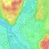 Mapa topográfico Ascholding, altitud, relieve