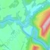 Mapa topográfico Spruce Creek, altitud, relieve