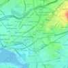 Mapa topográfico Saddar, altitud, relieve