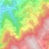 Mapa topográfico Merlães, altitud, relieve