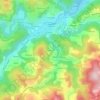 Mapa topográfico Jaquamet, altitud, relieve