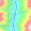 Mapa topográfico 色巴, altitud, relieve