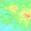 Mapa topográfico Elappully, altitud, relieve
