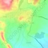 Mapa topográfico Calderona, altitud, relieve
