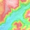 Mapa topográfico La Croix, altitud, relieve