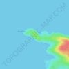 Mapa topográfico Lenga, altitud, relieve