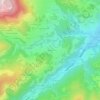 Mapa topográfico Pouillas, altitud, relieve