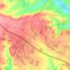 Mapa topográfico Lambourn Woodlands, altitud, relieve