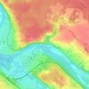 Mapa topográfico La Celle-sur-Seine, altitud, relieve